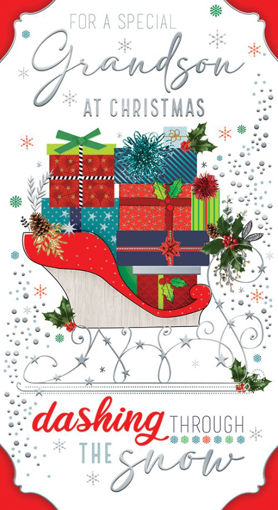 Picture of SPECIAL GRANDSON CHRISTMAS CARD
